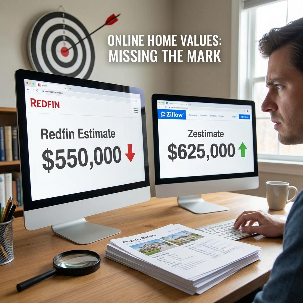 Redfin Estimate vs Zillow Zestimate, why online home values can miss the mark